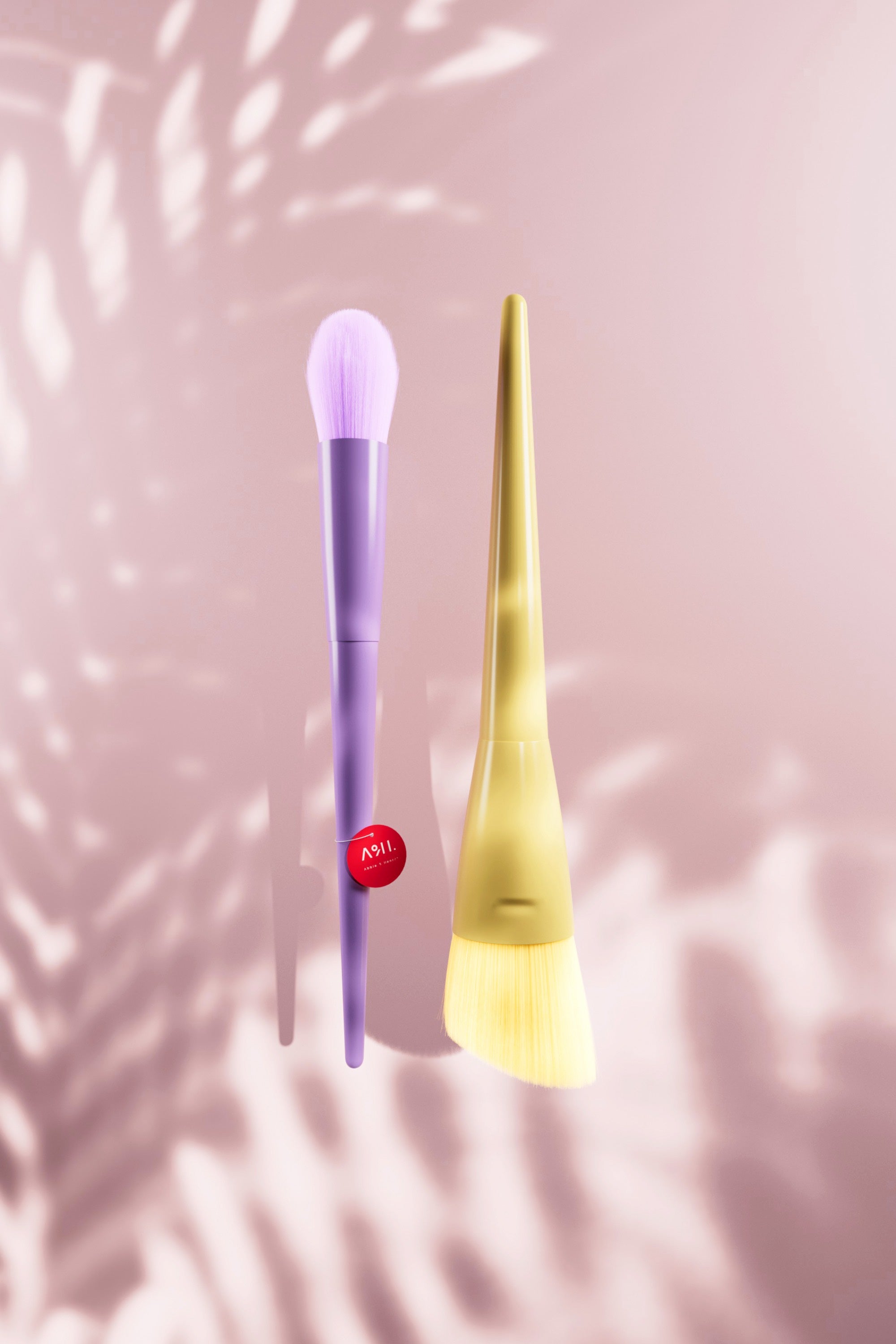 Colourful Minimalist 17-Piece Makeup Brush Set A&H